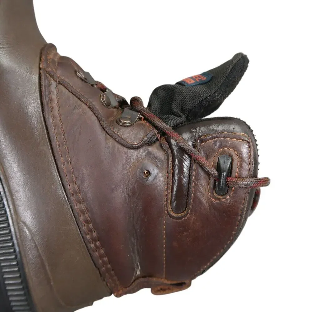 Sorel Shoes Womens 7 Boot Winter Snow Vintage Kaufman Leather Lace Up Lined Warm